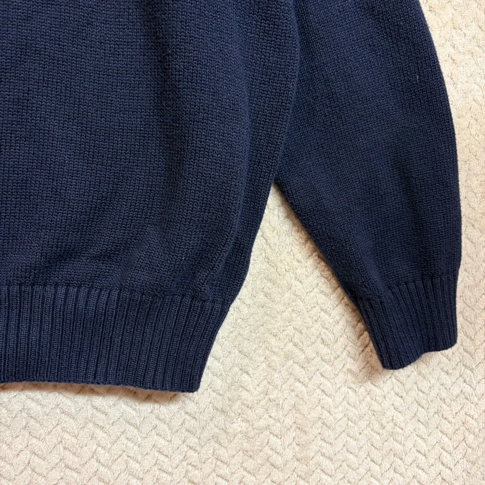 Polo by Ralph Lauren Men's XXL Classic Navy Knit Crewneck Preppy‎ Sweater